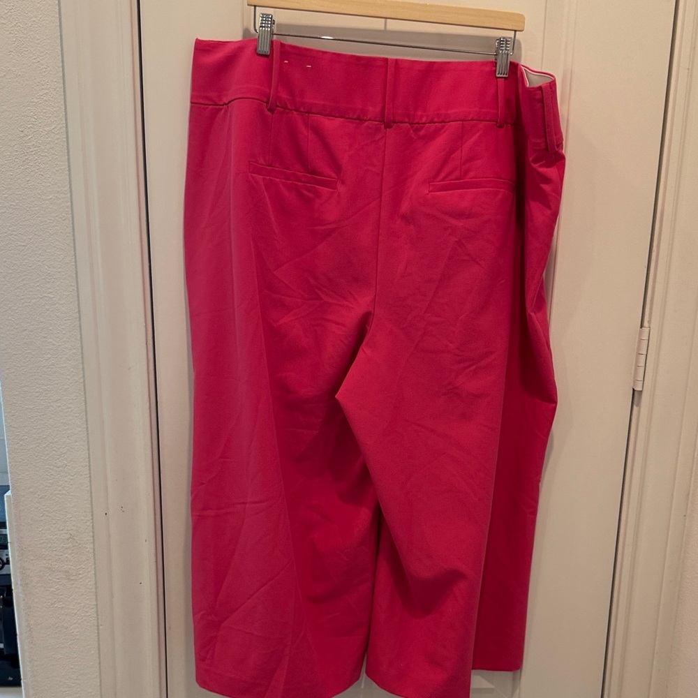 Lane Bryant Vibrant Pink Ankle Pants - Picture 3 of 9